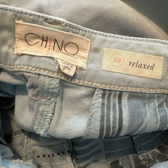 Anthropologie Womens Chino Relaxed Size 29 Blue Pockets Casual Workewear - Picture 4 of 5